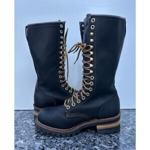 Gat Tank Tall Lace Up Lug Logger Boots Men's Size 4.5